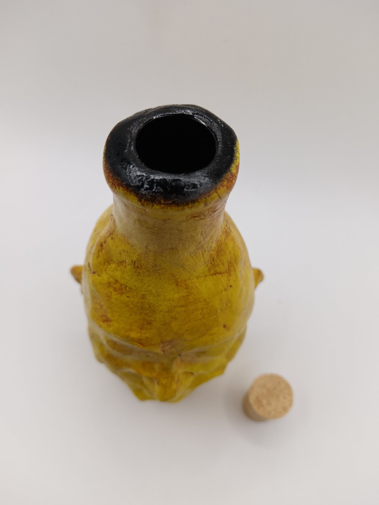 Happy Yellow Bottle Vase