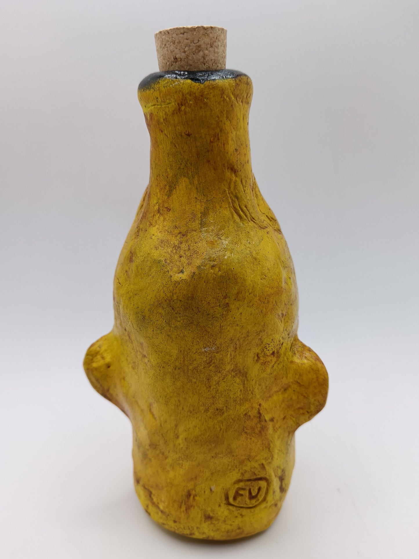 Happy Yellow Bottle Vase