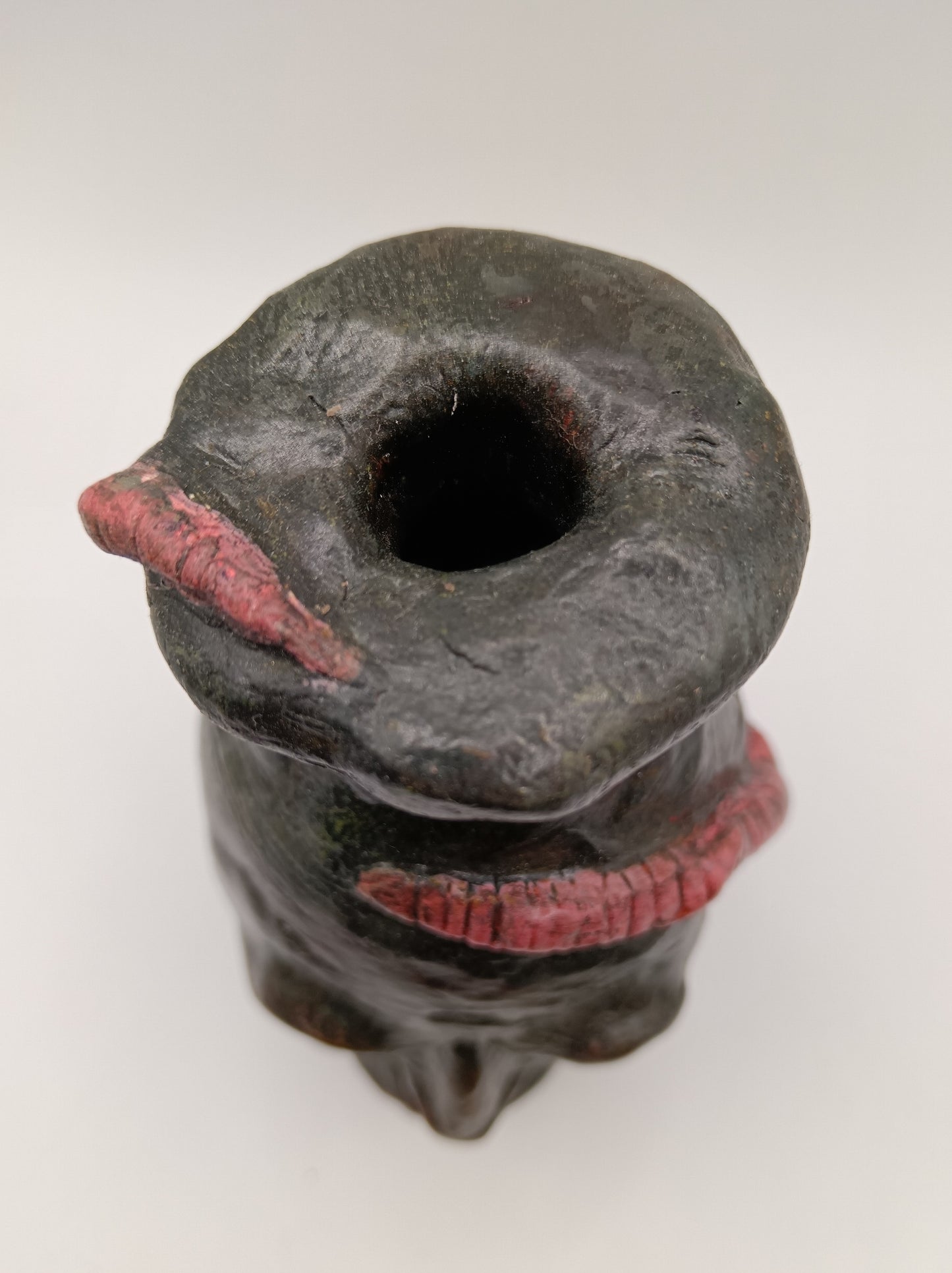 Worm-Man - Hand Sculpted Clay Face Vase