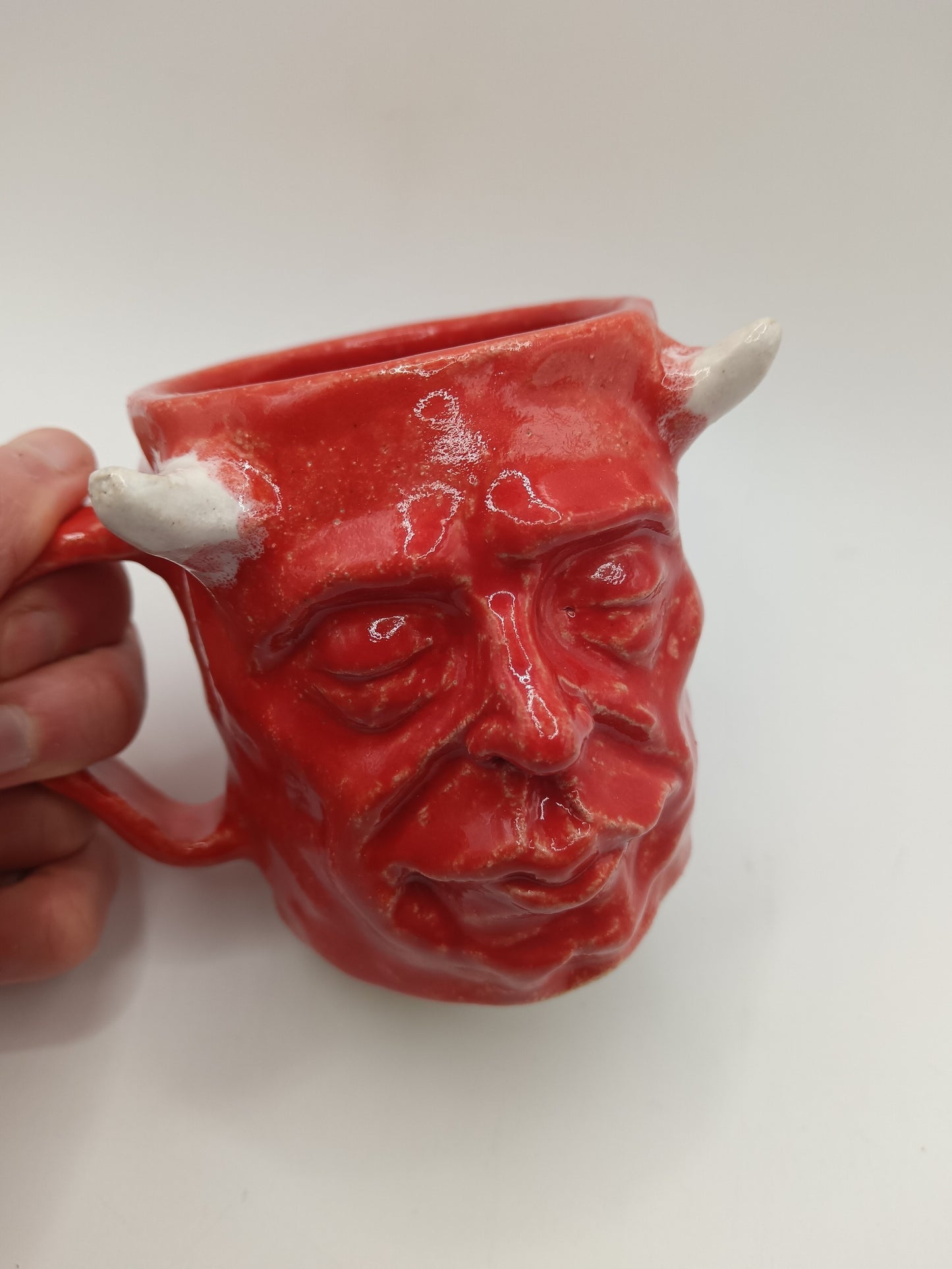 Red Devil Face Mug