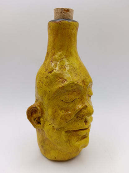 Happy Yellow Bottle Vase