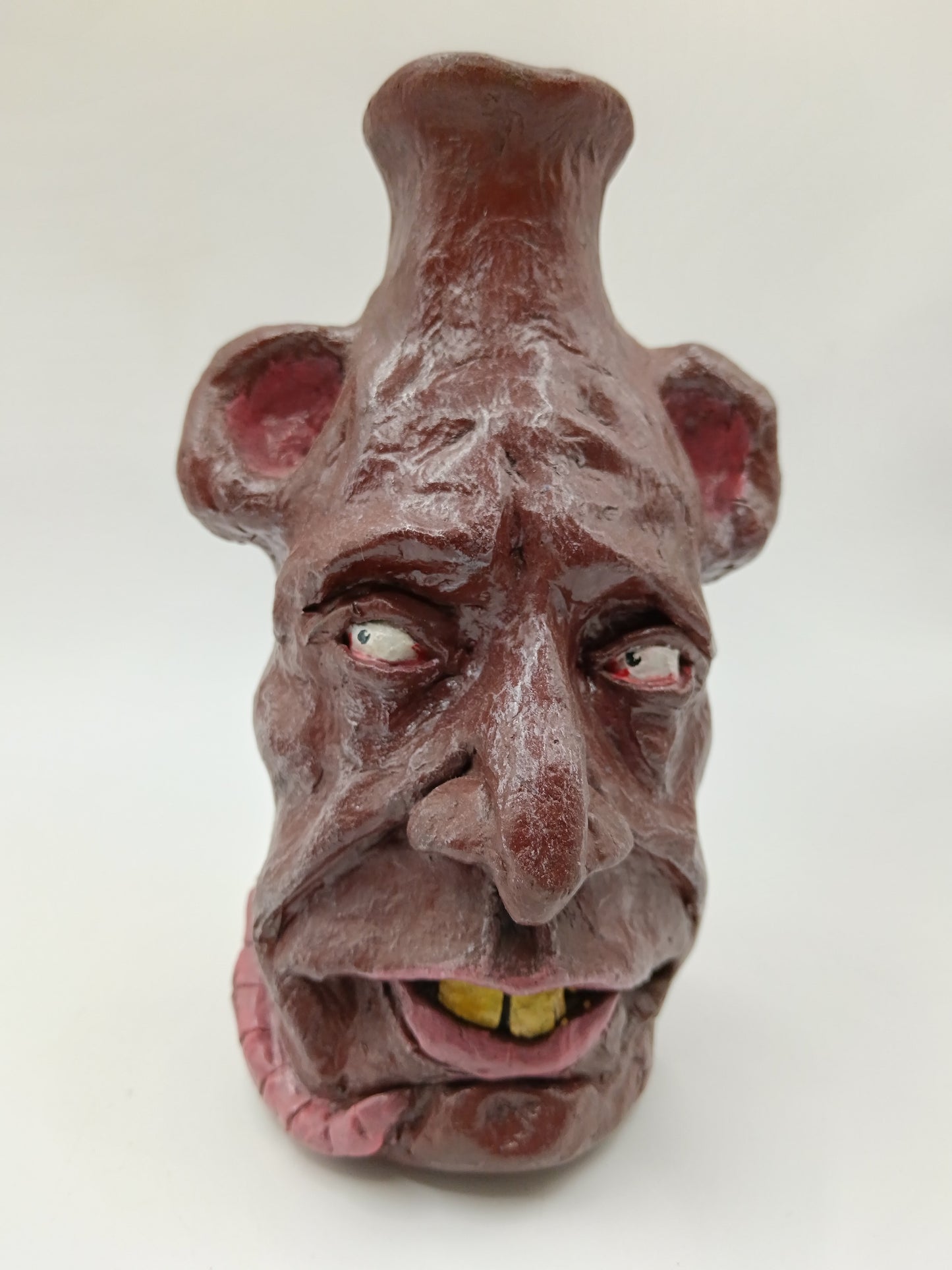 RONALD THE RAT-BOY - Hand Sculpted Clay Face Vase
