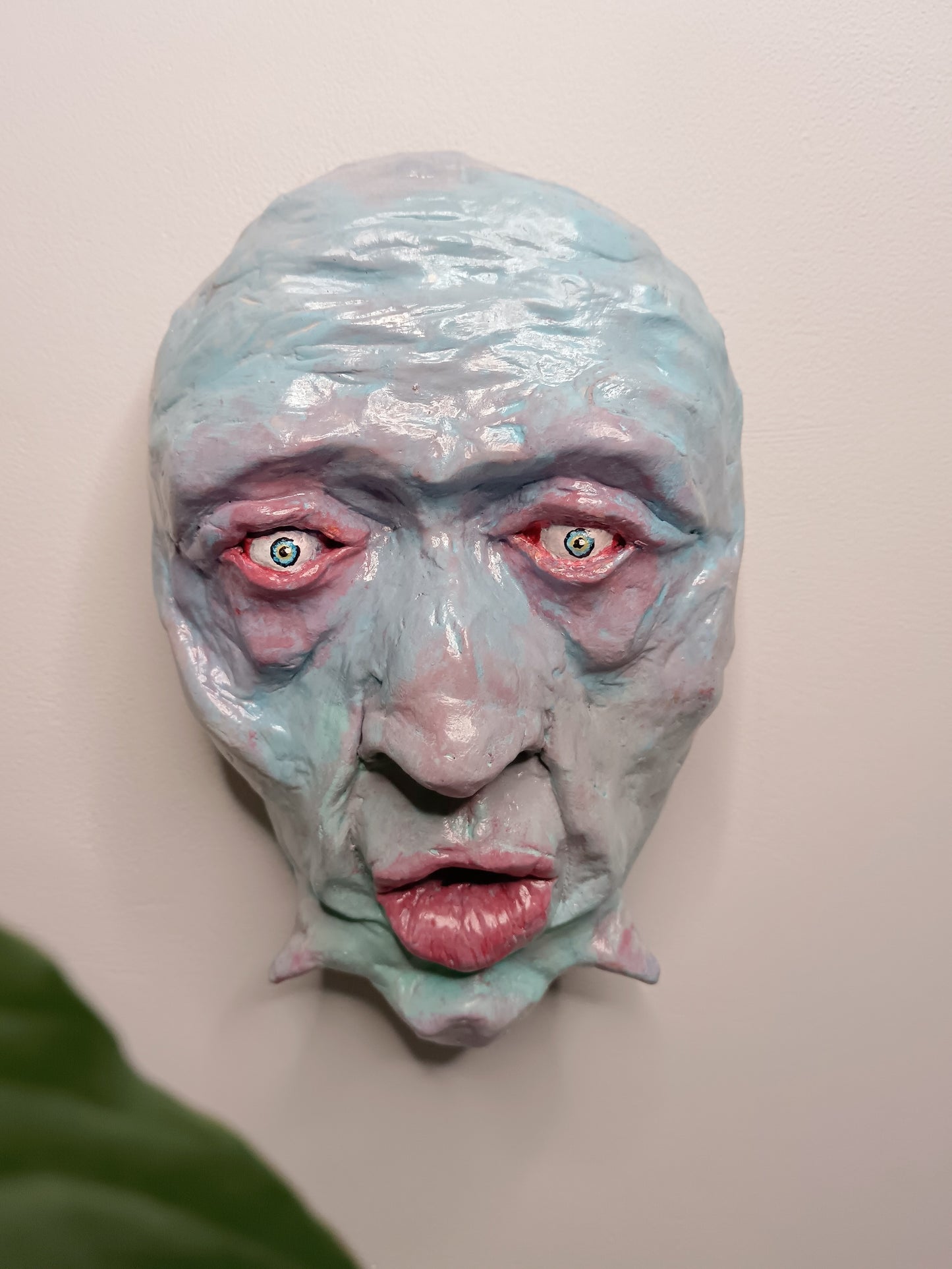 POUT MONSTER Wall Ornament Sculpture