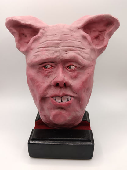 BRIAN THE PIG MAN - Sculpture/Wall Art