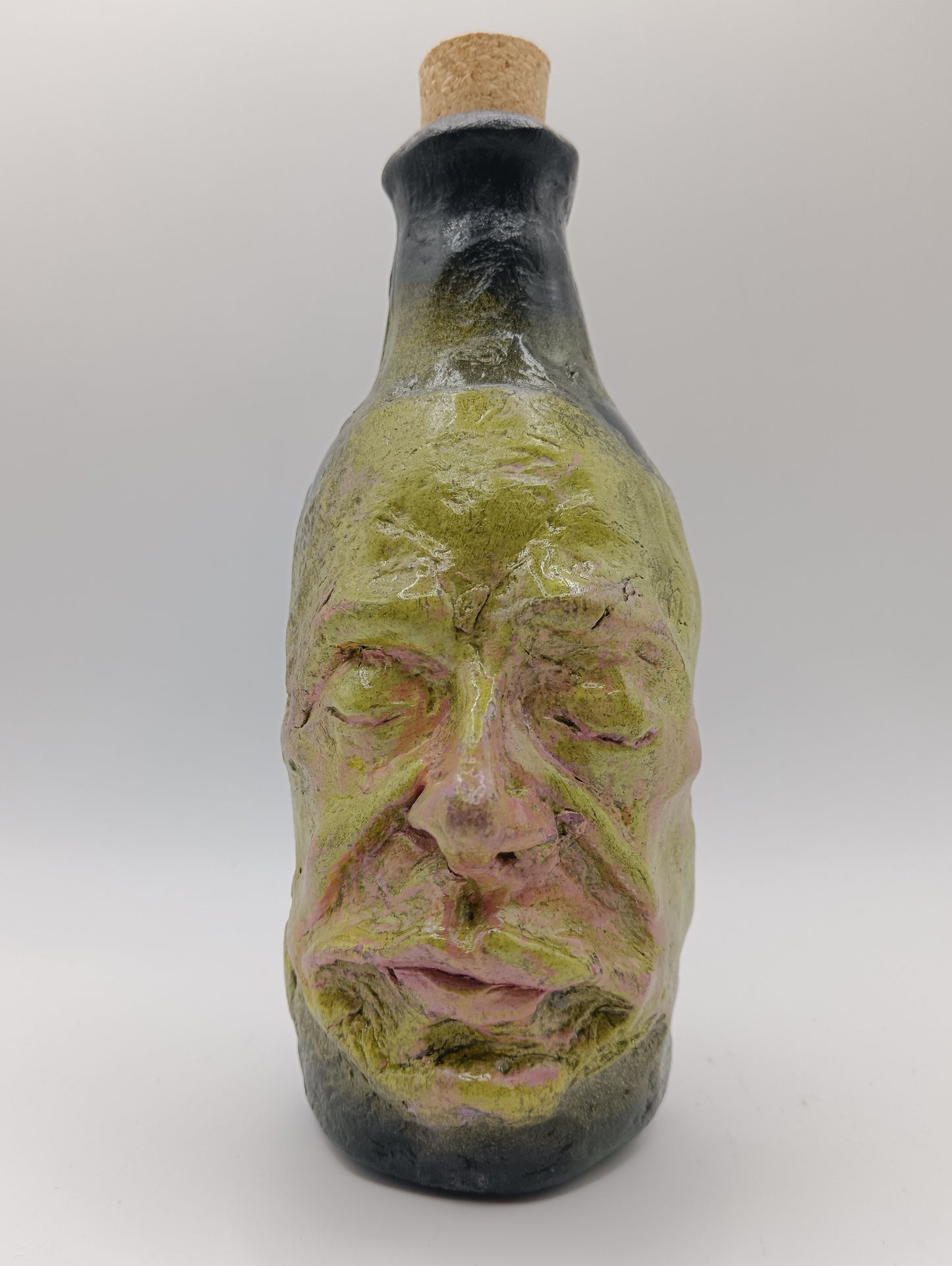 Grumpy Face Decorative Bottle Vases