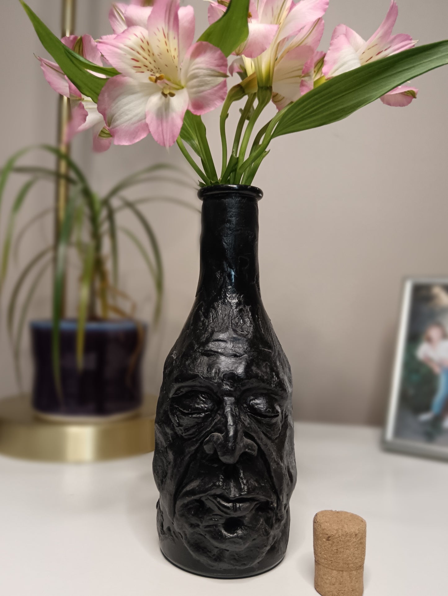 Black Gothic Decorative Bottle Vase