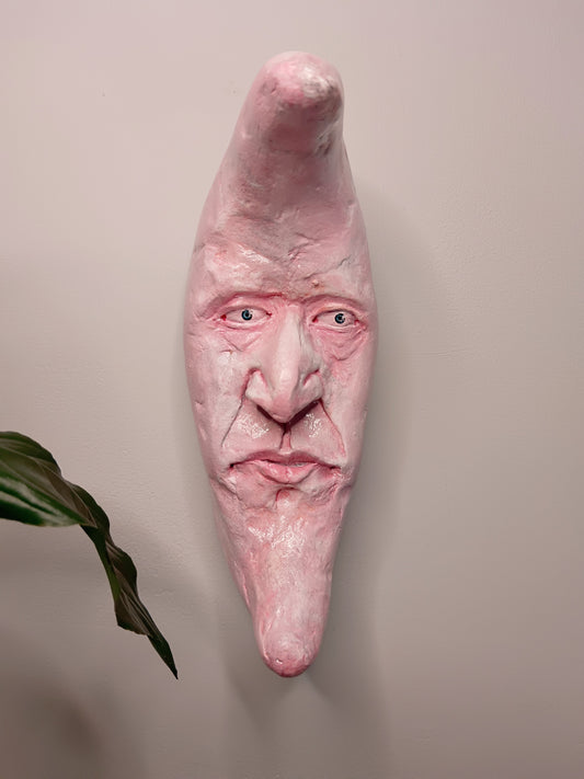 PINK CRESCENT MOON Wall Ornament