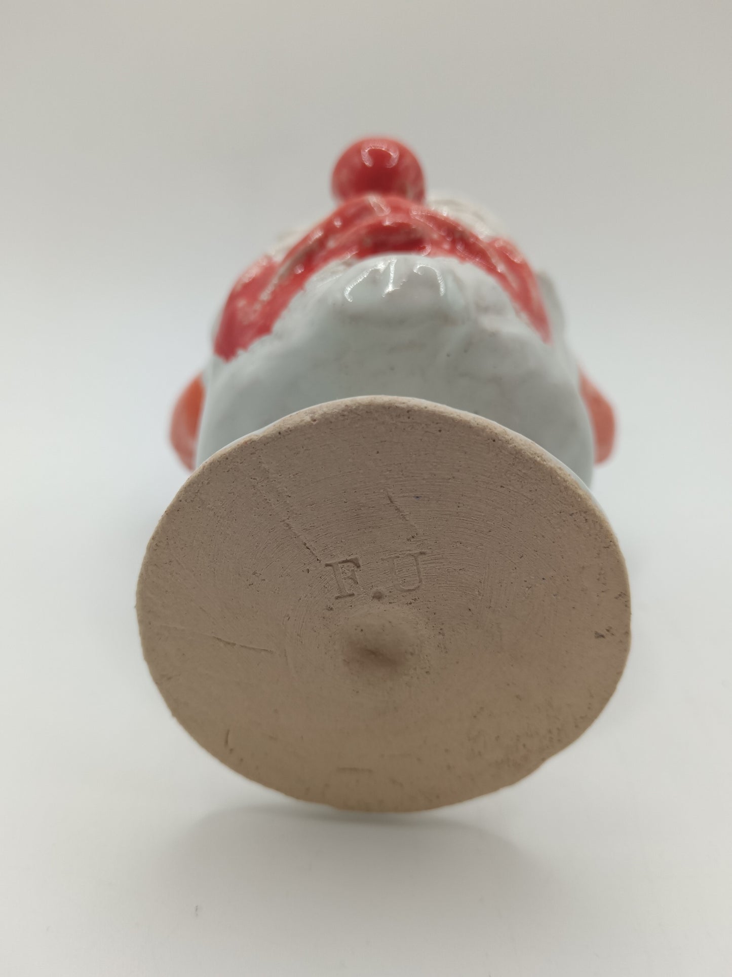 Orange Clown Ceramic Goblet