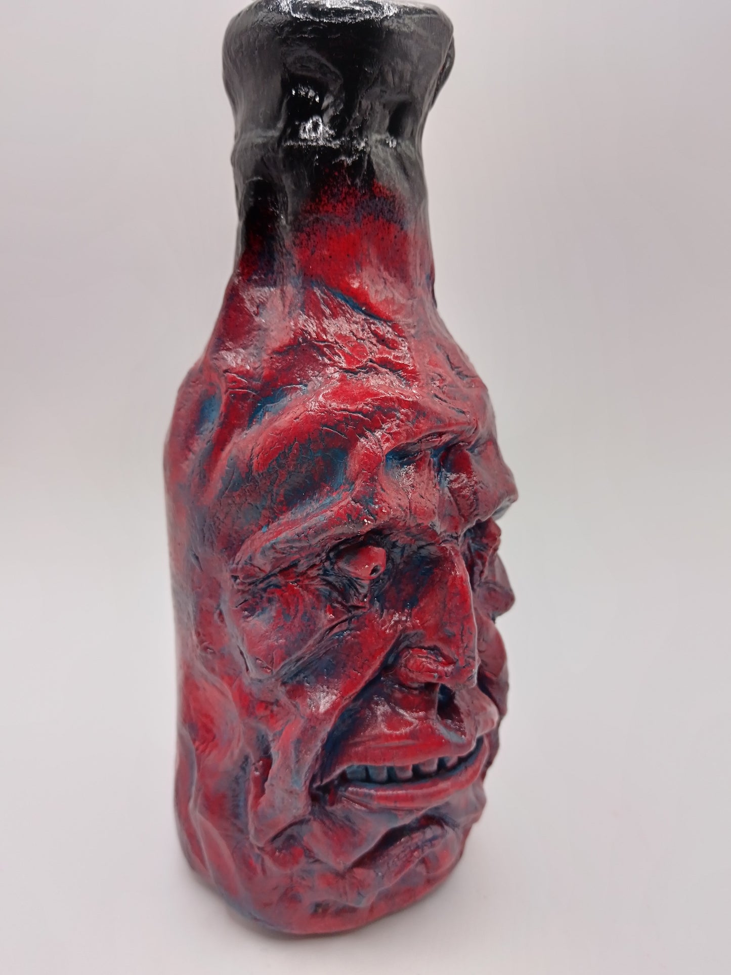 Red Demon Face Vase