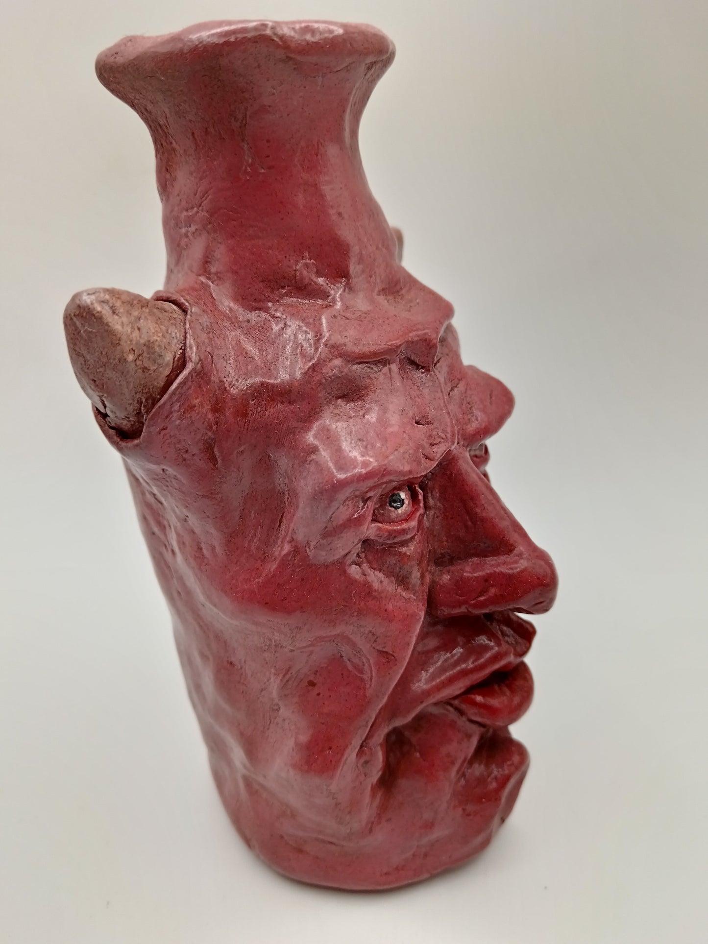 ERIC THE DEMON - Hand Sculpted Clay Face Vase