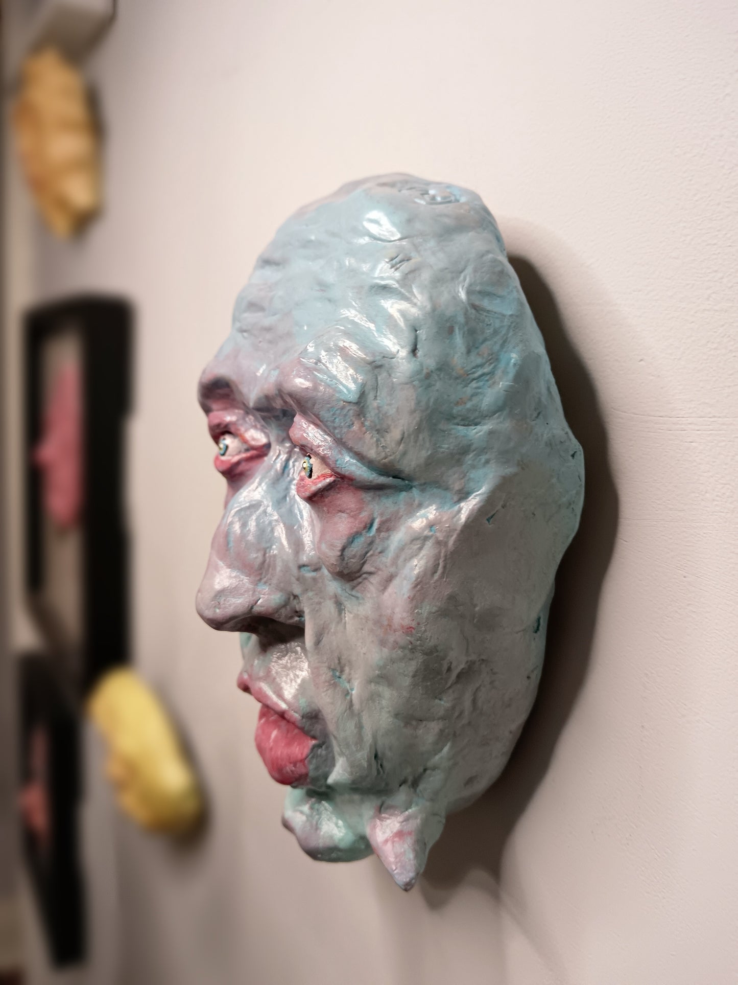 POUT MONSTER Wall Ornament Sculpture