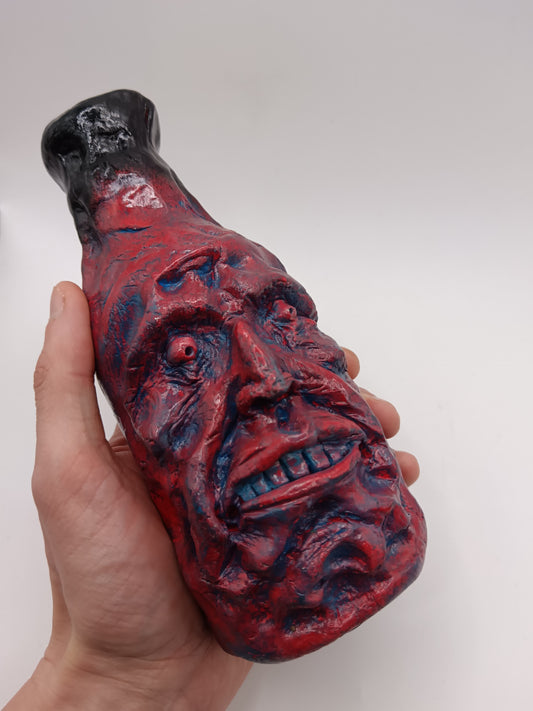 Red Demon Face Vase