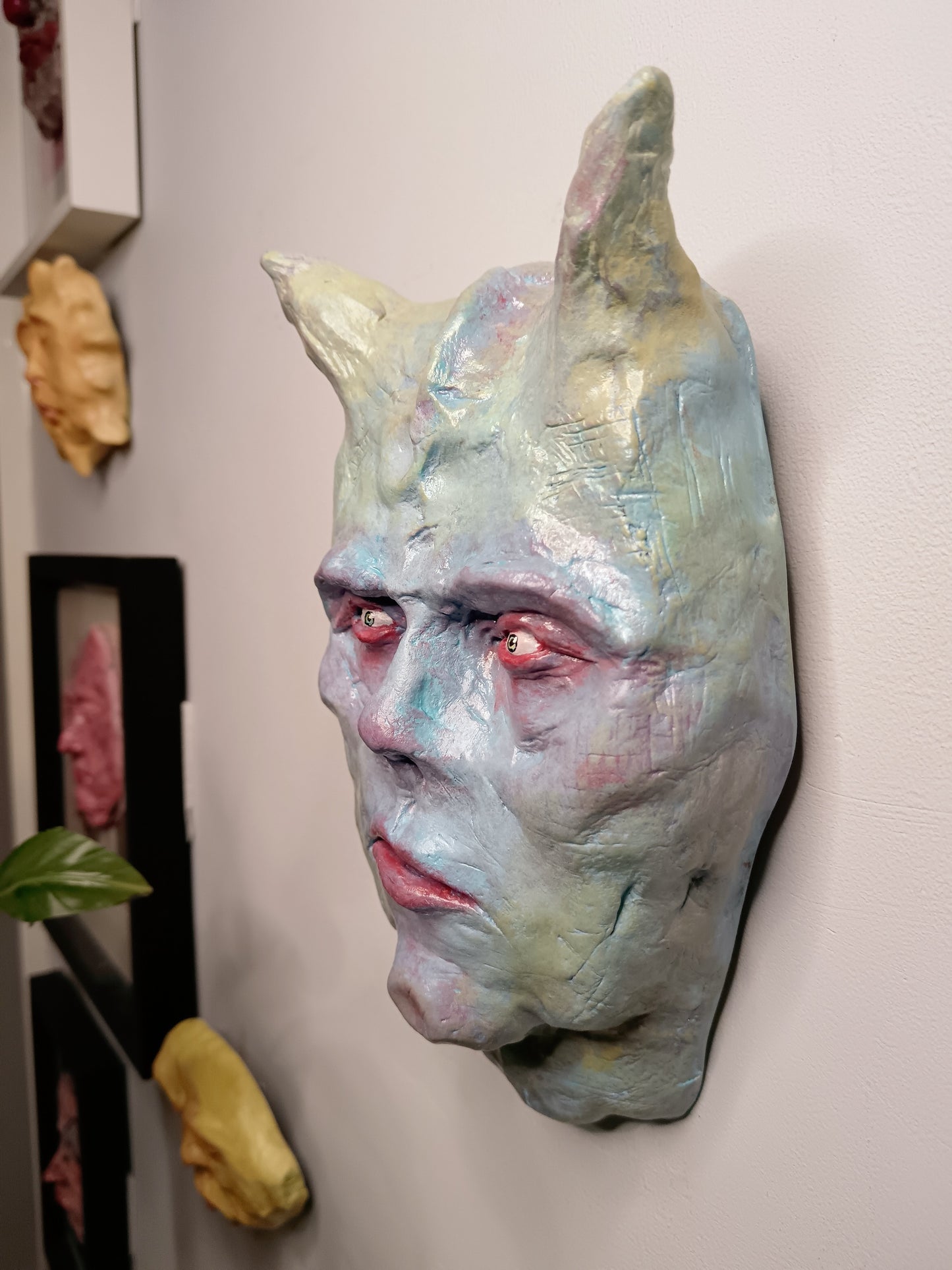 PASTEL DEMON - Sculpture/Wall Art