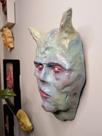PASTEL DEMON - Sculpture/Wall Art
