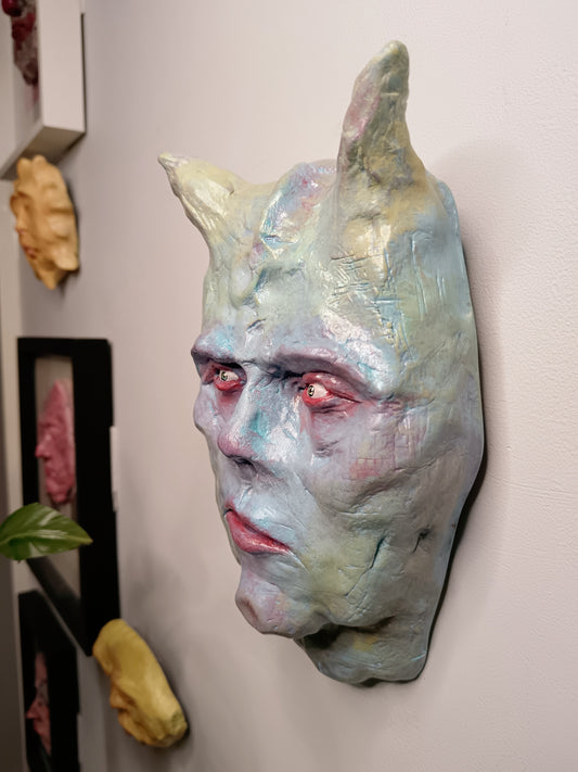 PASTEL DEMON - Sculpture/Wall Art