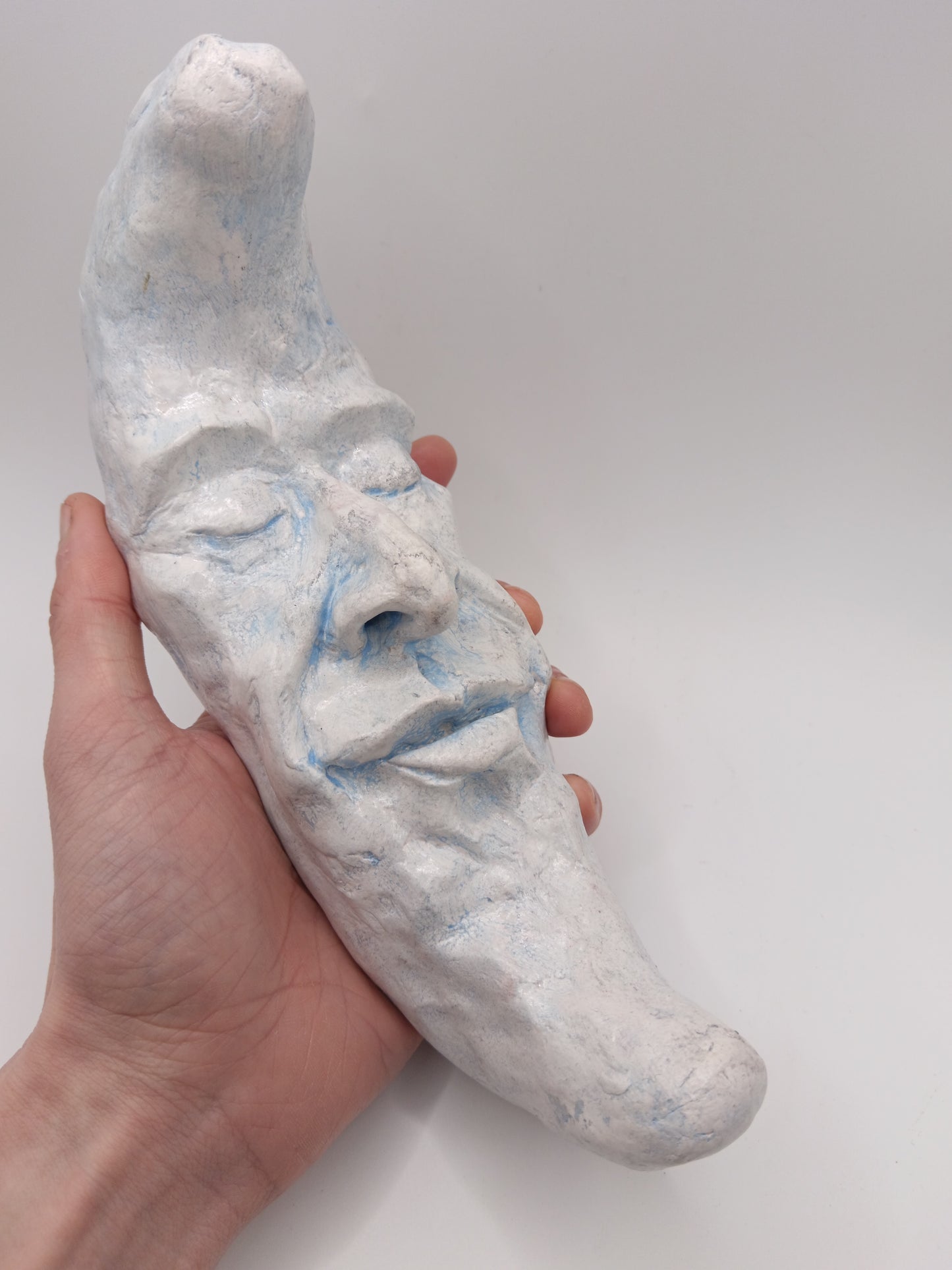 PALE BLUE CRESCENT MOON Wall Ornament