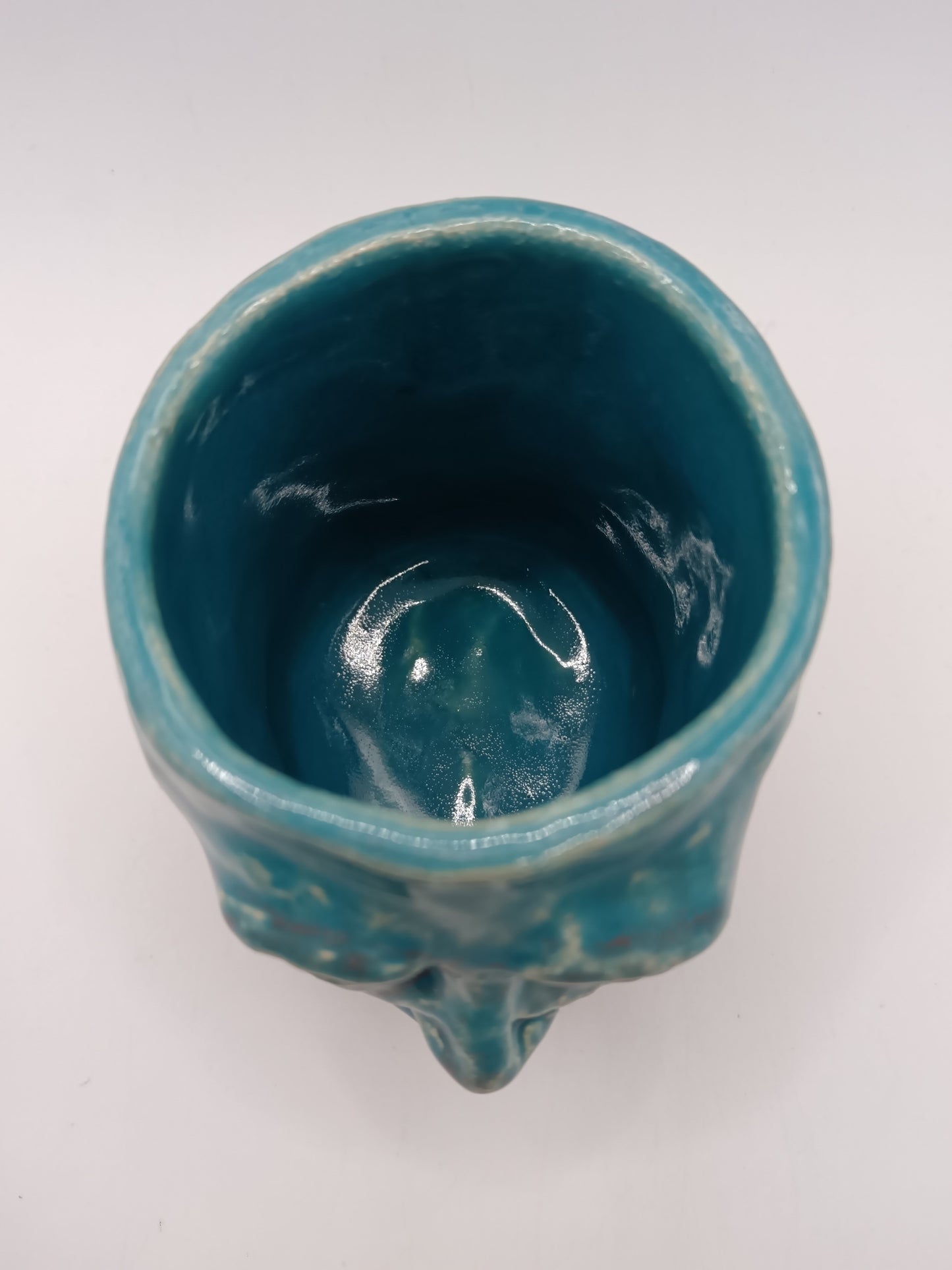 Faded Denim Blue Face Tumbler