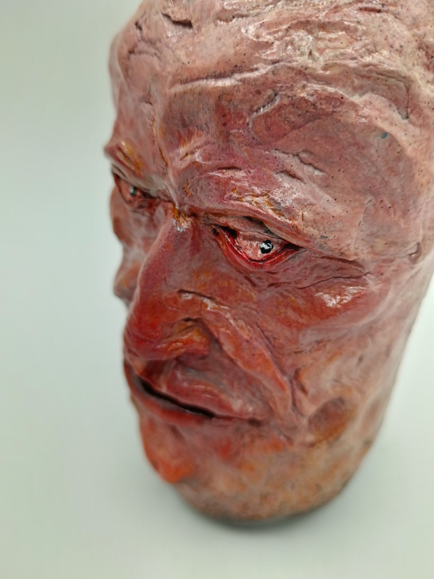 Creepy Side-Eye Face Vase