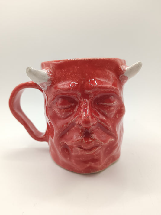 Red Devil Face Mug