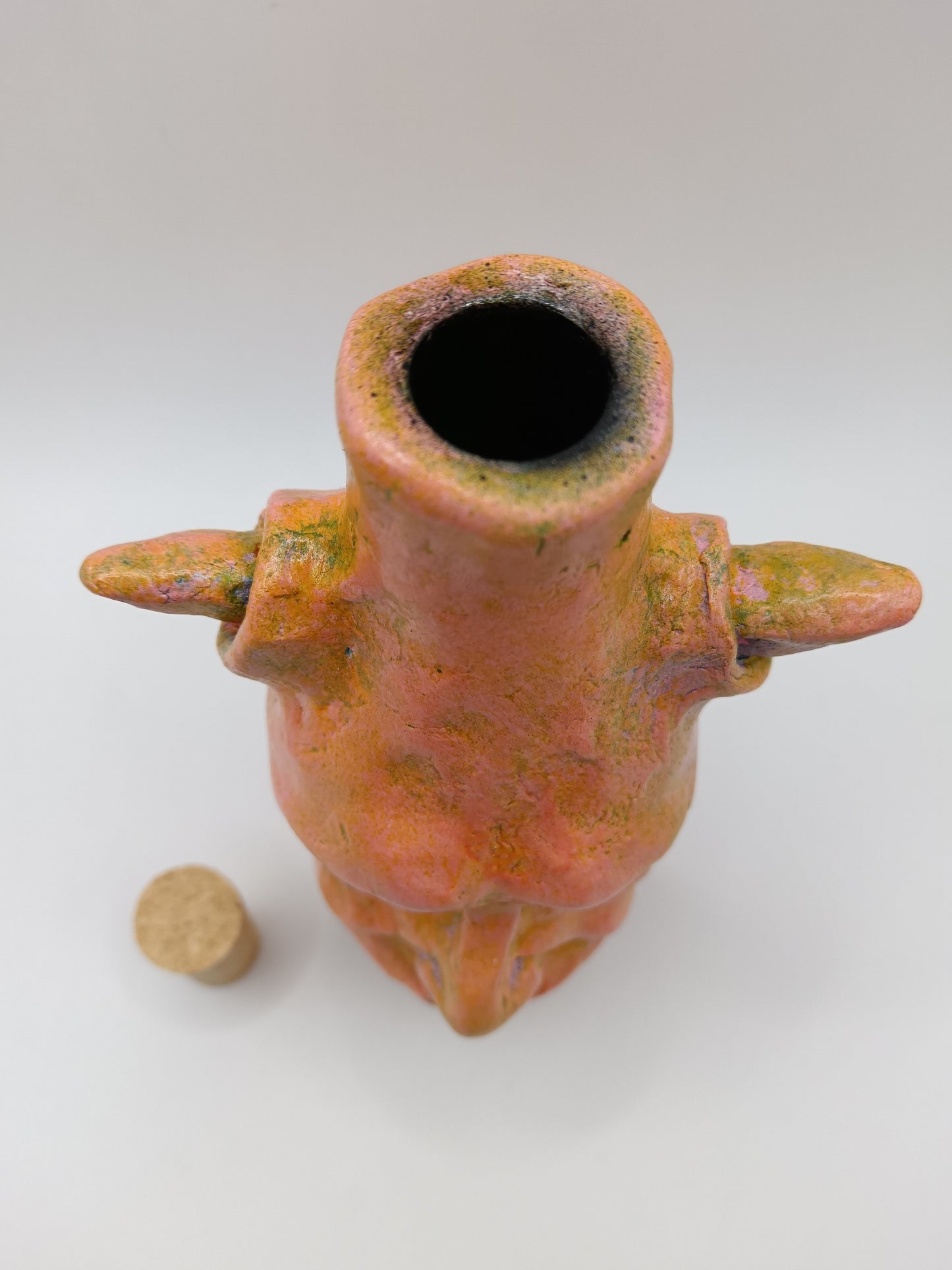 Orange Devil Bottle Vase