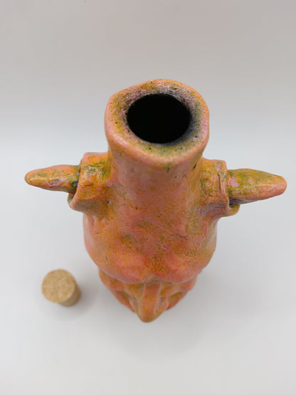 Orange Devil Bottle Vase