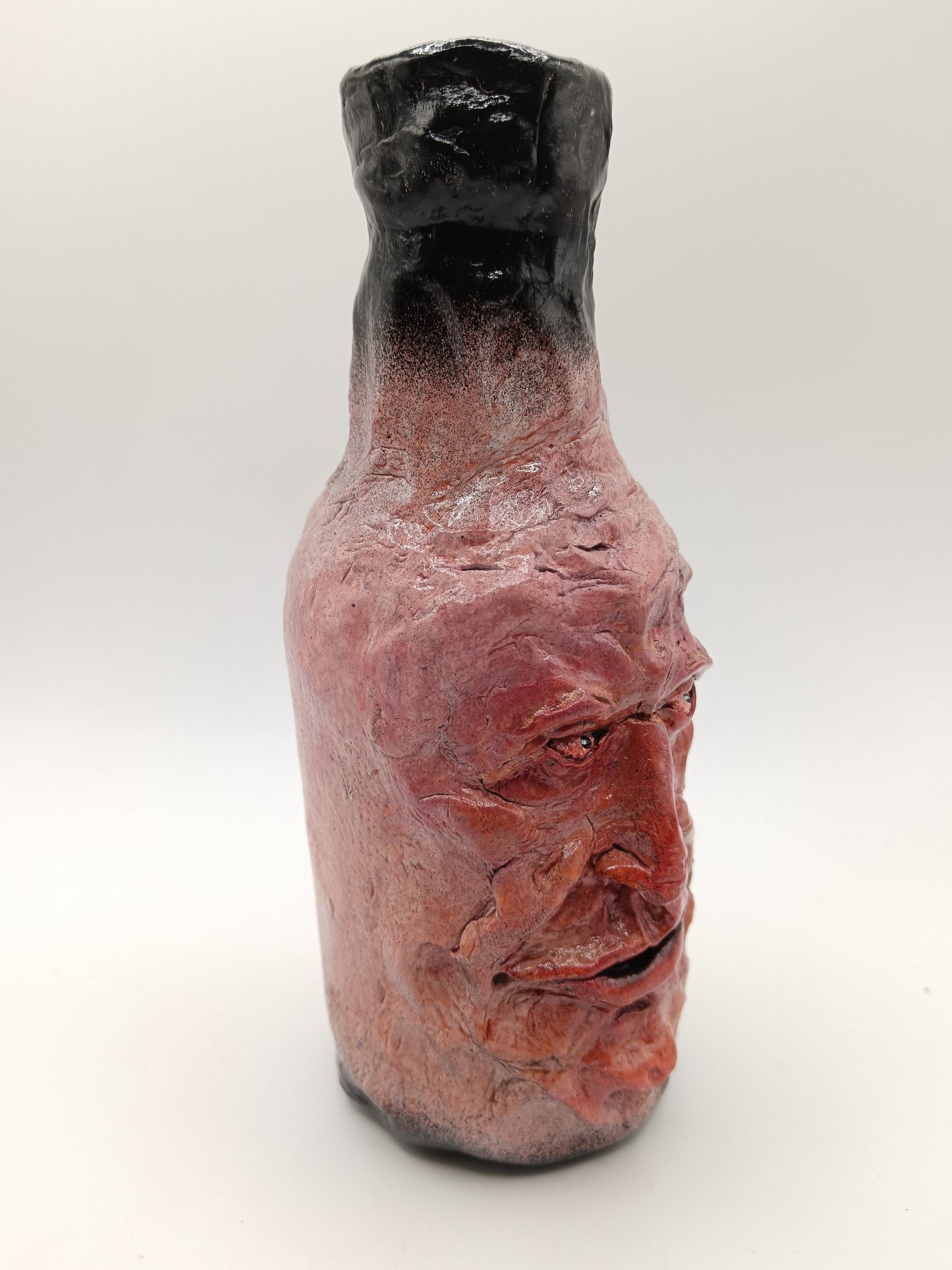 Creepy Side-Eye Face Vase