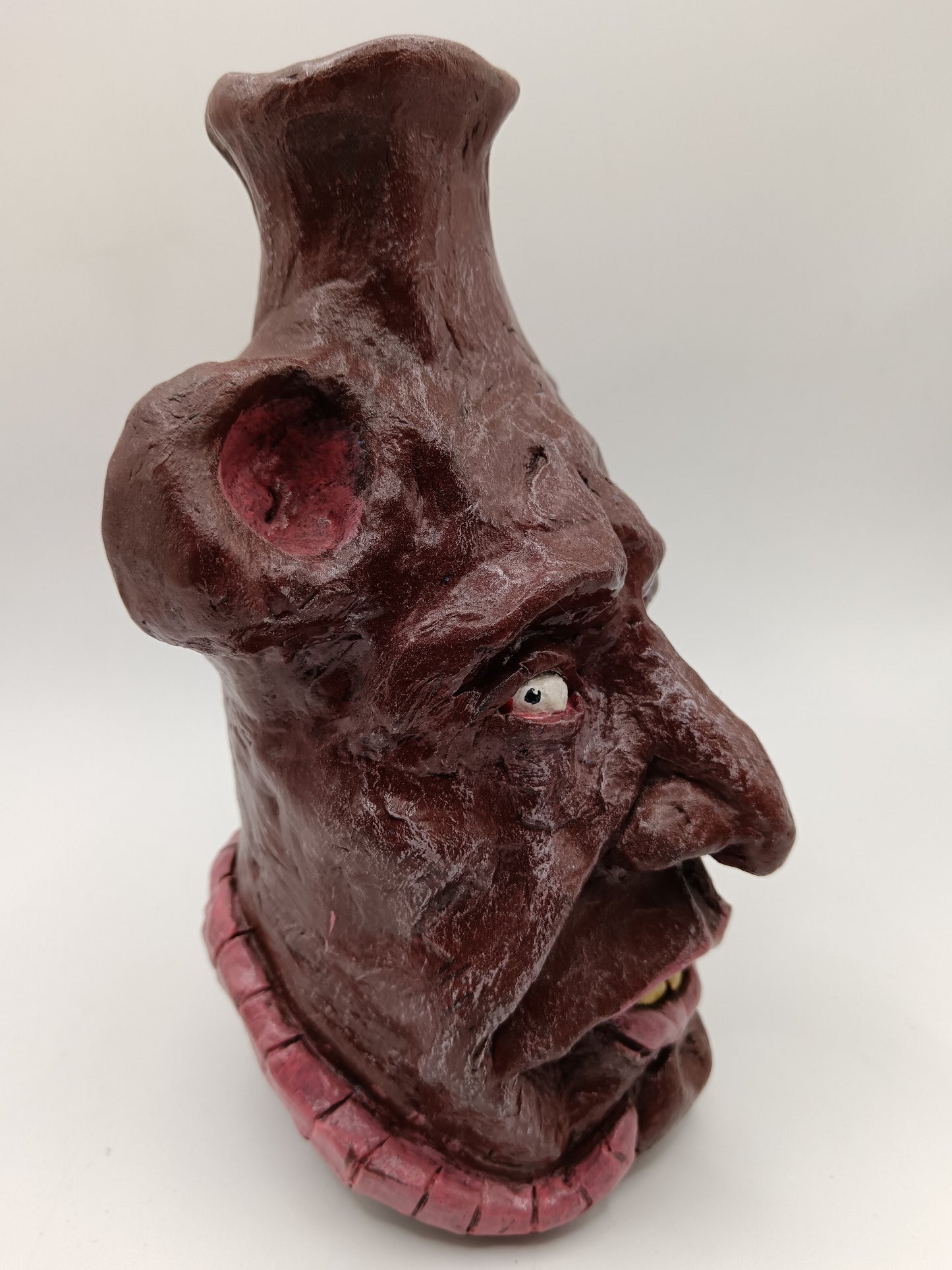 RONALD THE RAT-BOY - Hand Sculpted Clay Face Vase